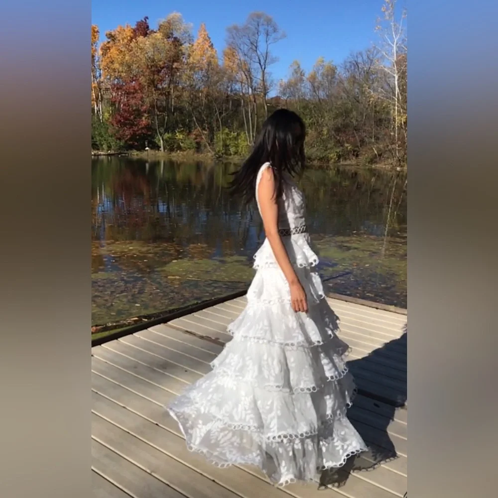 Sandro (Paris ) white dress (no return, final Sale) - Picture 7 of 13